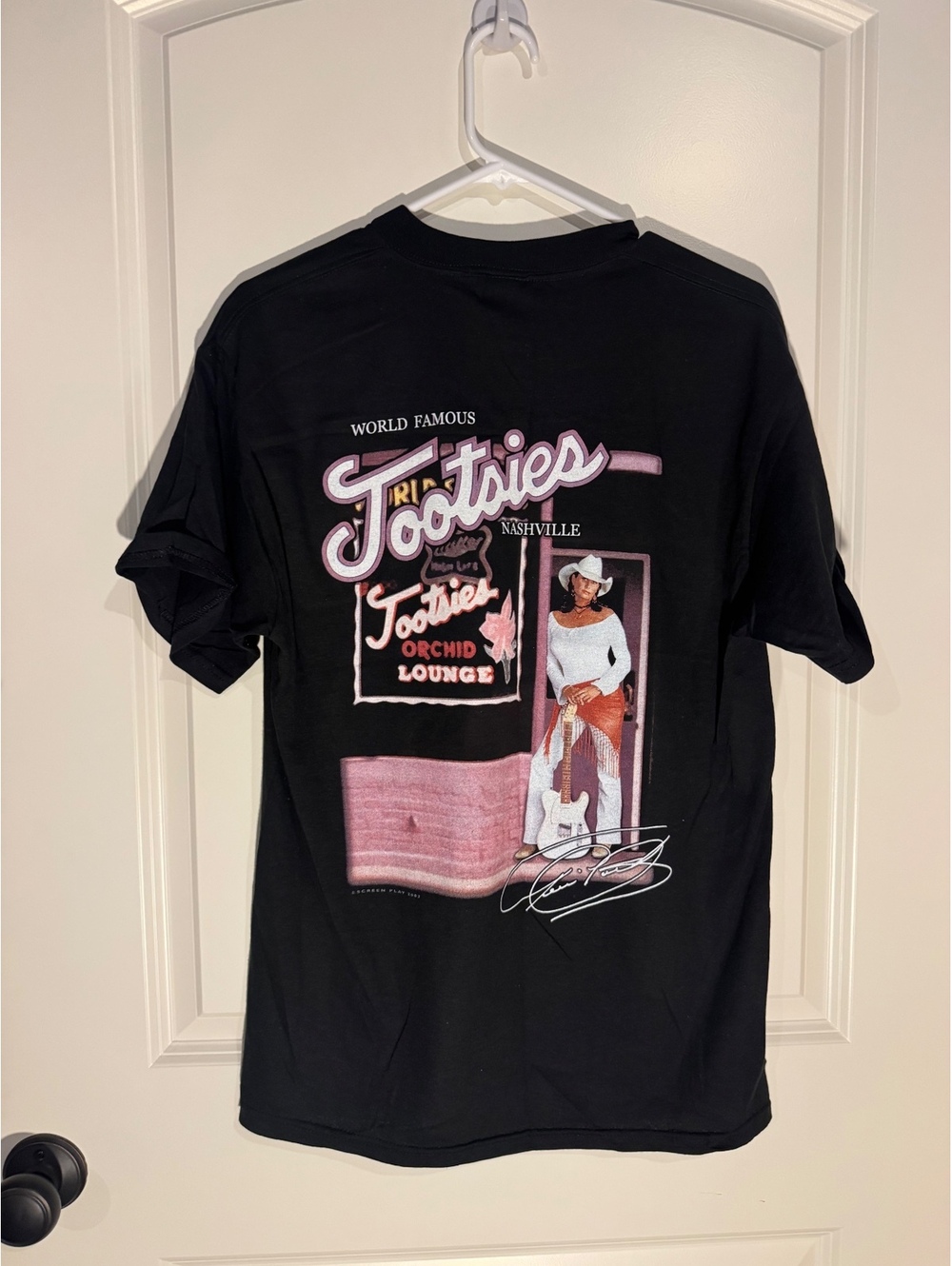 Black Tootsies Orchid Lounge Graphic T-Shirt Size M